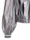 Brunello Cucinelli Laminated Leather Bomber Jacket