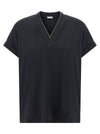 Brunello Cucinelli Shiny Trims T-shirt