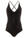 Brunello Cucinelli Dazzling Stripes One-piece Swimsuit