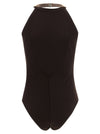 Brunello Cucinelli Precious Collar One-piece Swimsuit