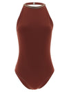 Brunello Cucinelli Precious Collar One-piece Swimsuit