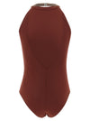 Brunello Cucinelli Precious Collar One-piece Swimsuit