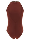 Brunello Cucinelli Precious Collar One-piece Swimsuit