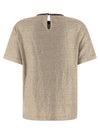 Brunello Cucinelli Shiny Collar Detail T-shirt