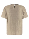 Brunello Cucinelli Shiny Collar Detail T-shirt