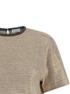 Brunello Cucinelli Shiny Collar Detail T-shirt