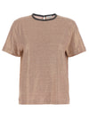 Brunello Cucinelli Shiny Collar Detail T-shirt