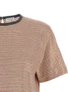 Brunello Cucinelli Shiny Collar Detail T-shirt