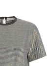 Brunello Cucinelli Shiny Collar Detail T-shirt