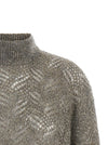 Brunello Cucinelli Dazzling Abstract Leaf Sweater