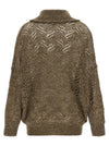 Brunello Cucinelli Dazzling Abstract Leaf Cardigan