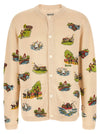 Bode Beaded Camp Cardigan