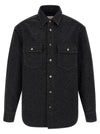 Casablanca Laser Monogram Denim Overshirt