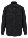 Casablanca Laser Monogram Denim Overshirt