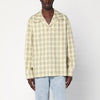 Séfr Ignacio check pattern shirt in cotton and linen