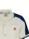 Casablanca Tennis Cotton Crochet Shirt