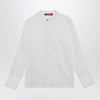 Max Mara Studio Baldili ramie canvas shirt in white