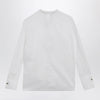 Max Mara Studio Baldili ramie canvas shirt in white