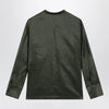 Max Mara Studio Ramie canvas shirt in khaki green