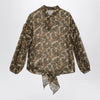 Max Mara Studio Printed silk chiffon blouse