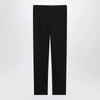 Max Mara Studio Black stretch cotton trousers