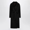 Max Mara Studio Black coat with belt