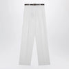 Max Mara Studio White cotton trousers