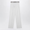 Max Mara Studio White cotton trousers