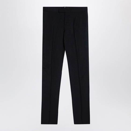 Thom Browne Black wool-blend trousers