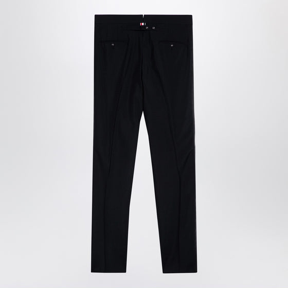 Thom Browne Black wool-blend trousers