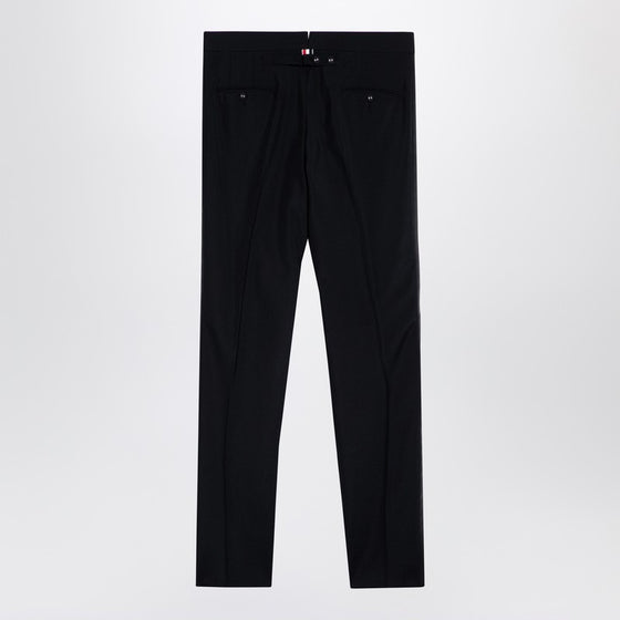 Thom Browne Black wool-blend trousers