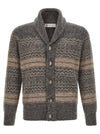 Brunello Cucinelli Nordic Jacquard Cardigan