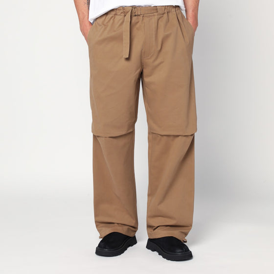 DARKPARK Tobacco-coloured Jordan wide leg trousers