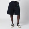 DARKPARK Denis navy blue cotton bermuda shorts
