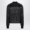 Moncler + Rick Owens Black quilted zip-up down jacket