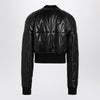 Moncler + Rick Owens Black quilted zip-up down jacket