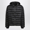 Moncler + Rick Owens Black quilted zip-up down jacket