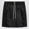 Moncler + Rick Owens Black drawstring kilt shorts
