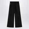 Moncler + Rick Owens Wide Bela trousers in black cotton poplin