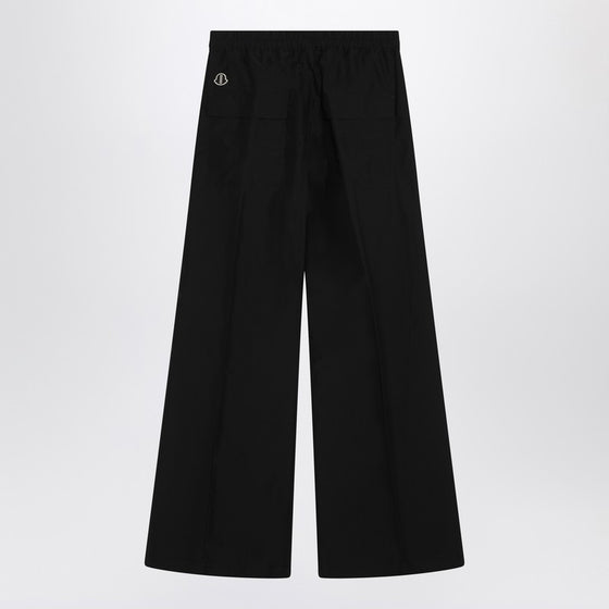 Moncler + Rick Owens Wide Bela trousers in black cotton poplin