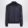 Brunello Cucinelli Navy blue cardigan in lightweight cashmere flannel