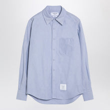  Thom Browne Light blue cotton button-down shirt