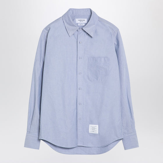 Thom Browne Light blue cotton button-down shirt