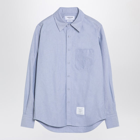 Thom Browne Light blue cotton button-down shirt