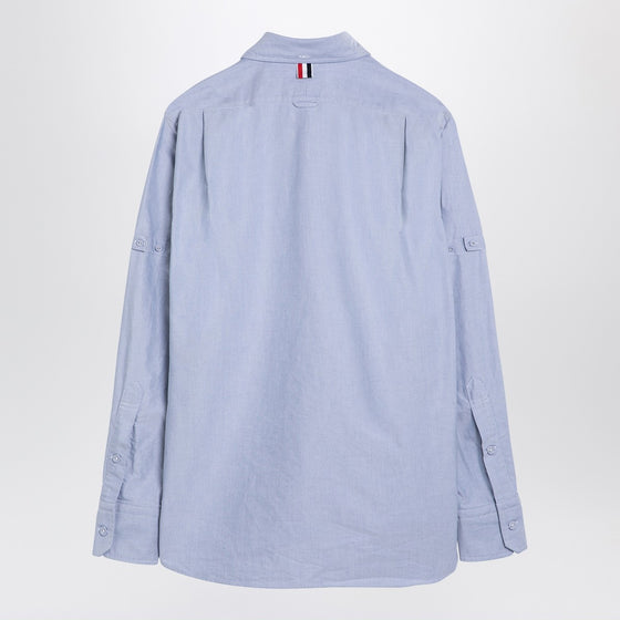 Thom Browne Light blue cotton button-down shirt
