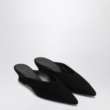  Le Monde Béryl Black wedge mule in suede
