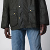 Barbour Olive green lightweight waxed Ashby jacket