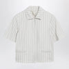 Max Mara Pinstripe piqué jersey jacket