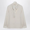Max Mara Ivory silk charmeuse blouse