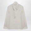 Max Mara Ivory silk charmeuse blouse